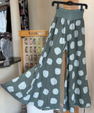 Bella Amore Palazzo Pants - Collecting Clouds (Polka Dots) - Made in Italy
