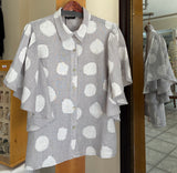 Bella Amore Blouse - Collecting Clouds (Polka Dots) - Made in Italy