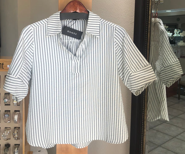 Damee Stripe Shirt - Café-in-Provence