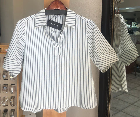 Damee Stripe Shirt - Café-in-Provence