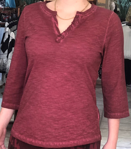 Flora Ashley - Maroon - Made in Italy