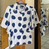 Bella Amore Blouse - Collecting Clouds (Polka Dots) - Made in Italy