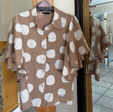 Bella Amore Blouse - Collecting Clouds (Polka Dots) - Made in Italy