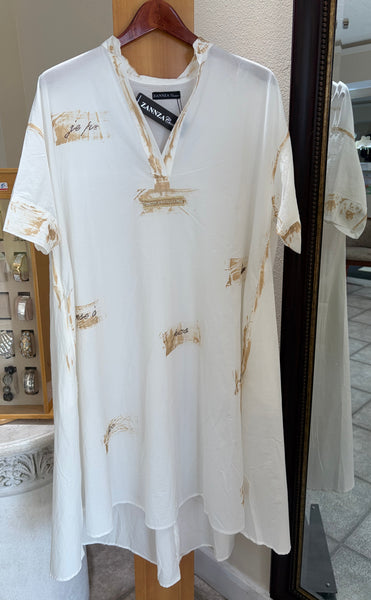 ZANNZA Couture Tunic Dress - Golden Whisper