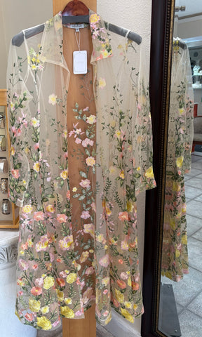 ADORE Duster - Blushing Meadow (Sheer Floral Cover-Up)