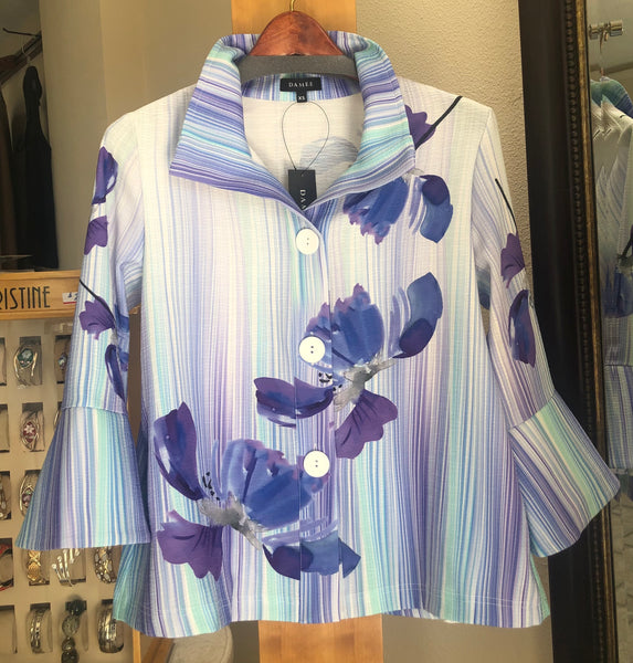 Damee Statement Jacket - Coastal Bloom