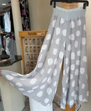 Bella Amore Palazzo Pants - Collecting Clouds (Polka Dots) - Made in Italy