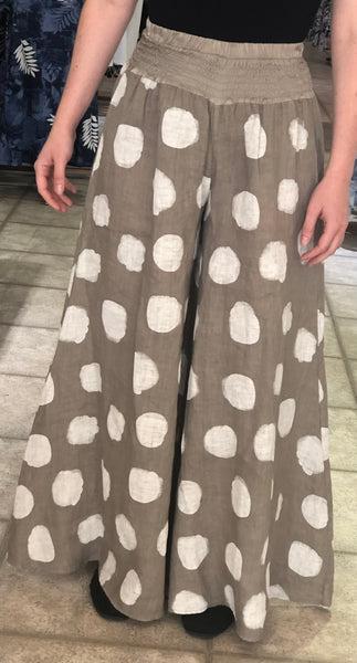 Bella Amore - Collecting Clouds - Polka Dots / Palazzo Pants - Made in Italy