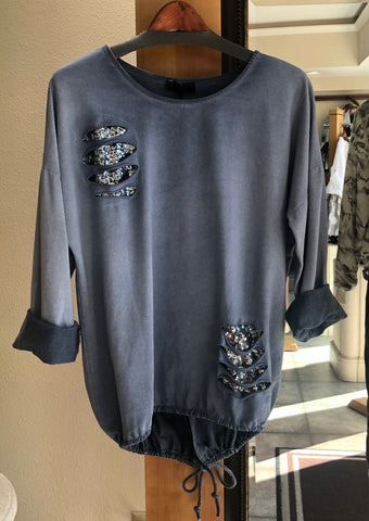 Bella Amore - Sky Hues - Made in Italy - Luxe Sweatshirt