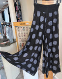Bella Amore Palazzo Pants - Collecting Clouds (Polka Dots) - Made in Italy