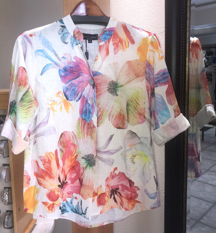 Flora Ashley Blouse - Bellissima Floral - Made in Italy